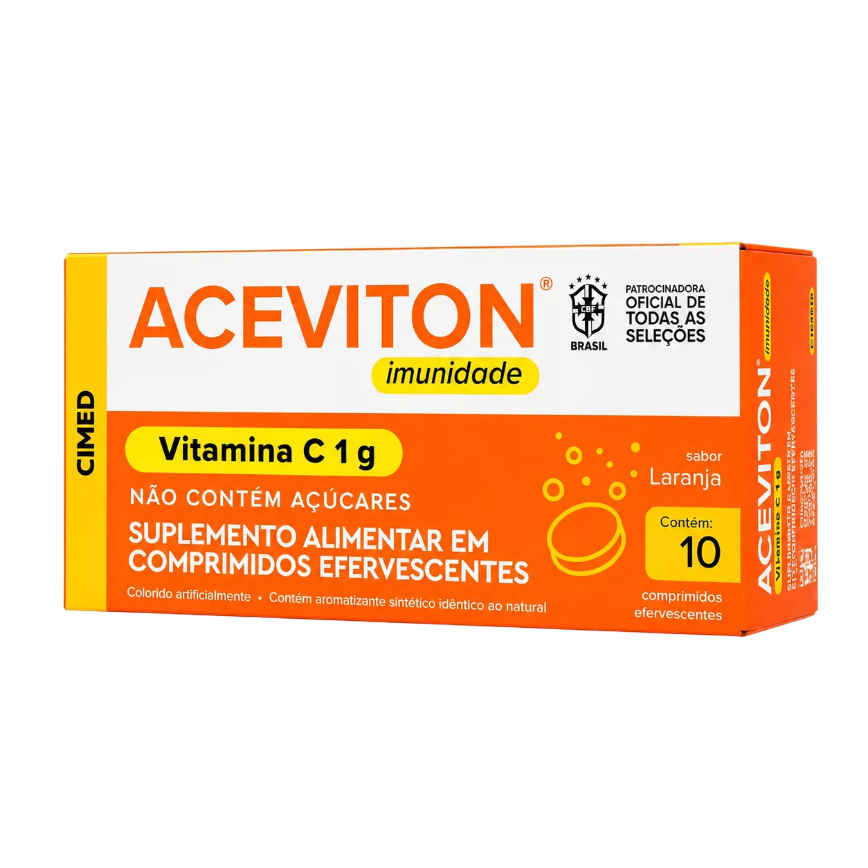 Vitamina C 1g efervescente Aceviton com 10 comprimidos