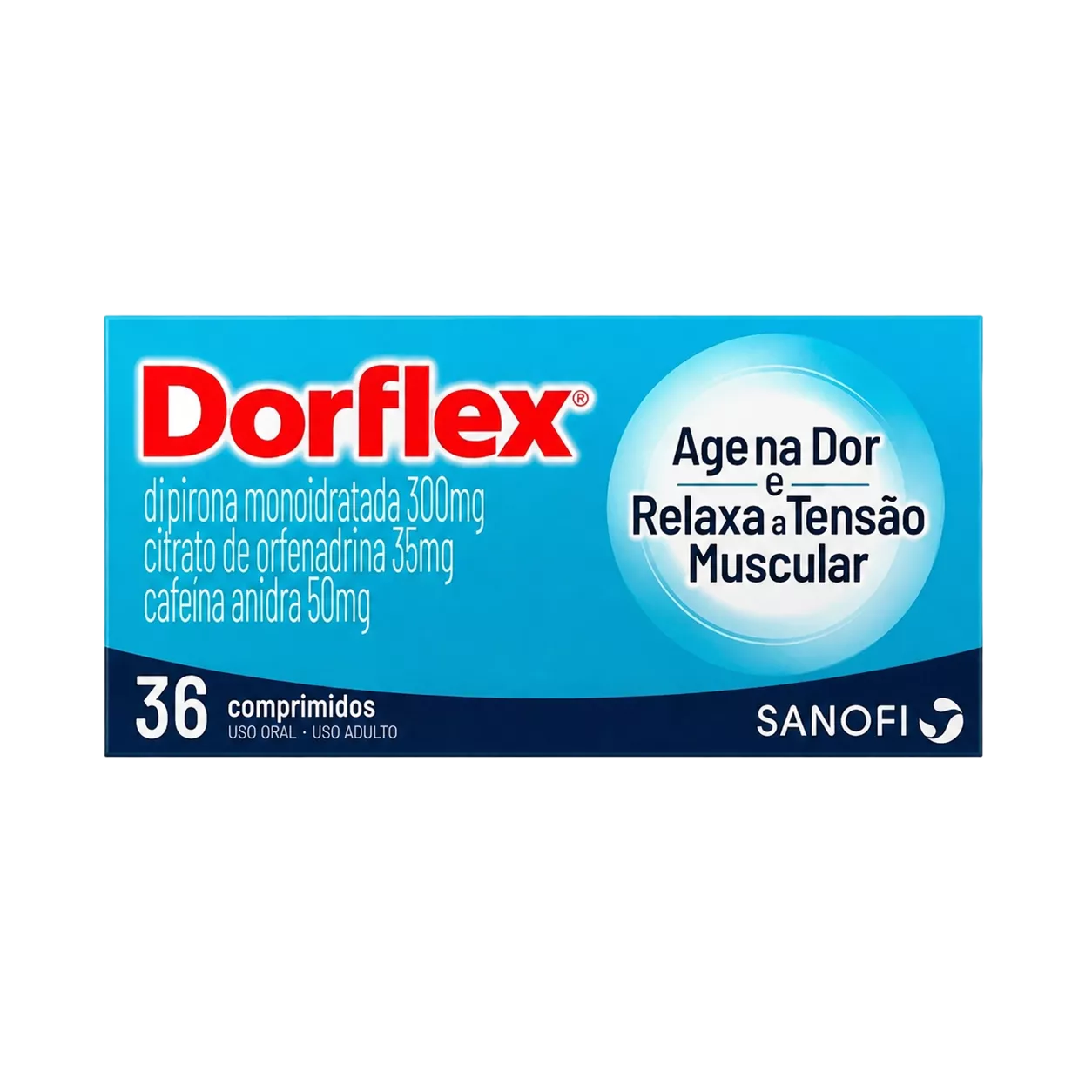 Analgésico e relaxante muscular Dorflex com 36 comprimidos